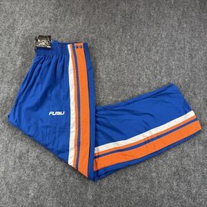 Vintage New York Knicks Pants Tearaway Mens 3XL Blue Orange NBA‎ Athletic FUBU